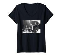 Mujer Senador Ted y Rose Kennedy 90 cumpleaños Michael Grecco Camiseta Cuello V