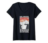 Mujer Senderismo - Serra de Monchique Camiseta Cuello V