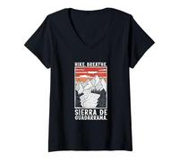 Mujer Senderismo - Sierra de Guadarrama Camiseta Cuello V