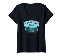 Mujer Sendero Colorado Camiseta Cuello V