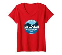 Mujer Sendero Colorado Camiseta Cuello V