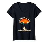 Mujer Sendero de los Apalaches: camina tu propia caminata, vintage, para hombre Camiseta Cuello V