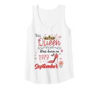 Mujer Septiembre 1979 Cumpleaños Esta Reina Nació En Septiembre Camiseta sin Mangas