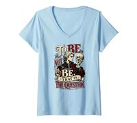 Mujer Ser o no ser Hamlet Cita William Shakespeare Camiseta Cuello V