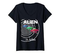 Mujer Serie de Inteligencia galáctica Alien 3i Atlas Camiseta Cuello V