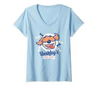 Mujer Sesame Street Barkley's Dog Food Camiseta Cuello V