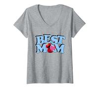 Mujer Sesame Street Mother's Day Best Mom Elmo Camiseta Cuello V