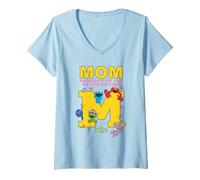 Mujer Sesame Street Mother's Day Group M Camiseta Cuello V