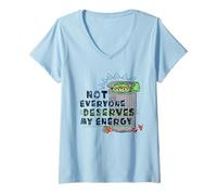 Mujer Sesame Street Oscar Not Everyone Deserves My Energy Camiseta Cuello V
