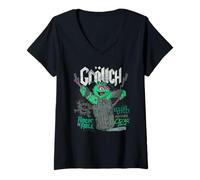 Mujer Sesame Street Sesame Street Grouch Band Camiseta Cuello V