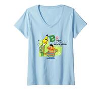 Mujer Sesame Street Street Beats B Is For Besties, Bert and Ernie Camiseta Cuello V