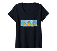 Mujer Sesame Street That's How Me Roll Cookie Monster Camiseta Cuello V