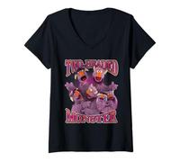 Mujer Sesame Street Two-Headed Monster Camiseta Cuello V