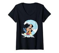 Mujer Sesión de surf de la familia Disney Lilo y Stitch Nani Camiseta Cuello V