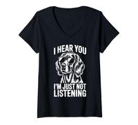 Mujer Setter irlandés Perro Divertido Setter irlandés Camiseta Cuello V