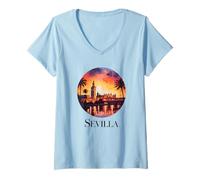 Mujer Sevilla Camiseta Cuello V