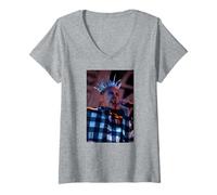 Mujer Sex Pistols Johnny Rotten John Lydon Live por Andy Willsher Camiseta Cuello V