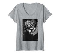 Mujer Sex Pistols Johnny Rotten Paul Cook y Steve Jones 1977 Camiseta Cuello V