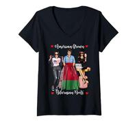 Mujer Sexy American Grown Bielorrusian Roots Heritage Half Camiseta Cuello V