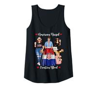 Mujer Sexy American Raised Croata Blood Heritage Camiseta sin Mangas