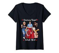 Mujer Sexy American Raised Turco Blood Heritage Camiseta Cuello V