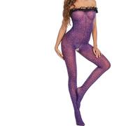 Mujer Sexy Lencería Sexy Lencería Mujer Leopardo Una pieza Red Body Red Calzoncillos Body Babydoll Medias Red Catsuit Descuidados, multicolor, Talla única