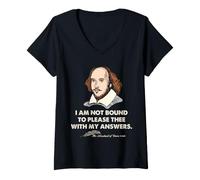 Mujer Shakespeare Merchant of Venice Cita Humor literario Camiseta Cuello V