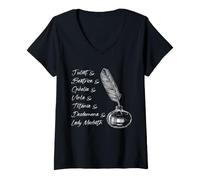 Mujer Shakespeare Mujeres Personajes Juliet Lady Macbeth Cita Camiseta Cuello V