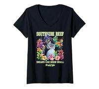 Mujer Shark Tale Southside Reef Dreams Camiseta Cuello V