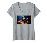 Mujer Sharon Corr Violín The Corrs Live In Blue Era 2001 Camiseta Cuello V