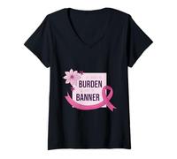 Mujer She Carries Burden We Carry The Banner Pink Ribbon Support Camiseta Cuello V