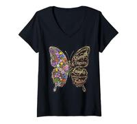 Mujer She Is Clothed with Strength & Dignity Christian Women Camiseta Cuello V