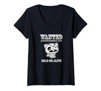 Mujer Sheldon Gato de Schrödinger - Vivo y muerto - Dead and Alive Camiseta Cuello V