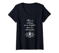 Mujer Sherlock Holmes Quotes 221B Baker St British Detective Camiseta Cuello V, Negro, XXL
