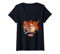 Mujer Shinobi: Art of Vengeance - Joe Musashi & Enemies Camiseta Cuello V
