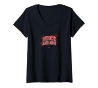 Mujer Shock and awe Vintage Regalo Letras inspiración motivación Camiseta Cuello V