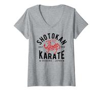 Mujer Shotokan Karate Do Martial Arts Japan Okinawa Camiseta Cuello V