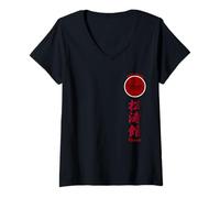 Mujer Shotokan Karate Tigre Símbolo Artes Marciales Camiseta Cuello V
