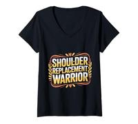 Mujer Shoulder Replacement Warrior Post Surgery Recovery - Camiseta Cuello V