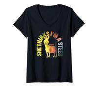 Mujer Shrek Donkey She Thinks Im A Steed Camiseta Cuello V