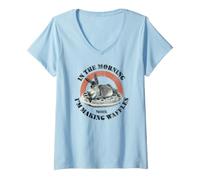 Mujer Shrek Donkey Waffle Lover Camiseta Cuello V