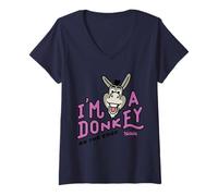 Mujer Shrek Emoji Donkey On The Edge Camiseta Cuello V