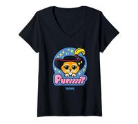 Mujer Shrek Emoji Style Puss In Boots Purr Camiseta Cuello V