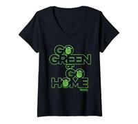 Mujer Shrek Go Green Or Go Home Camiseta Cuello V