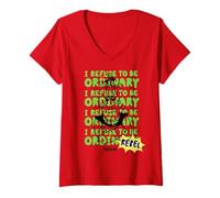 Mujer Shrek I Refuse to Be Ordinary Rebel Camiseta Cuello V