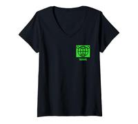 Mujer Shrek Save The Swamp Front & Back Camiseta Cuello V