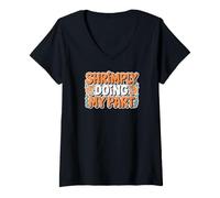 Mujer SHRIMPLY Doing MY Part Camiseta Cuello V