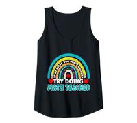 Mujer Si al principio no tienes éxito, intenta hacer, dicho matemático divertido Camiseta sin Mangas