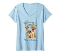 Mujer Si conocieras a mi Familia, entenderías Camiseta Cuello V