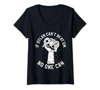Mujer Si Dylan no Puede vencer Nadie Puede Jugador Primer Nombre Dylan Camiseta Cuello V
